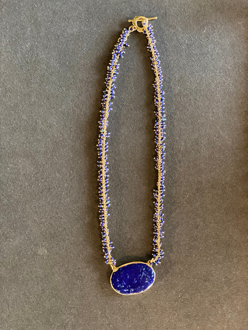 Lapis Gold plated Necklace