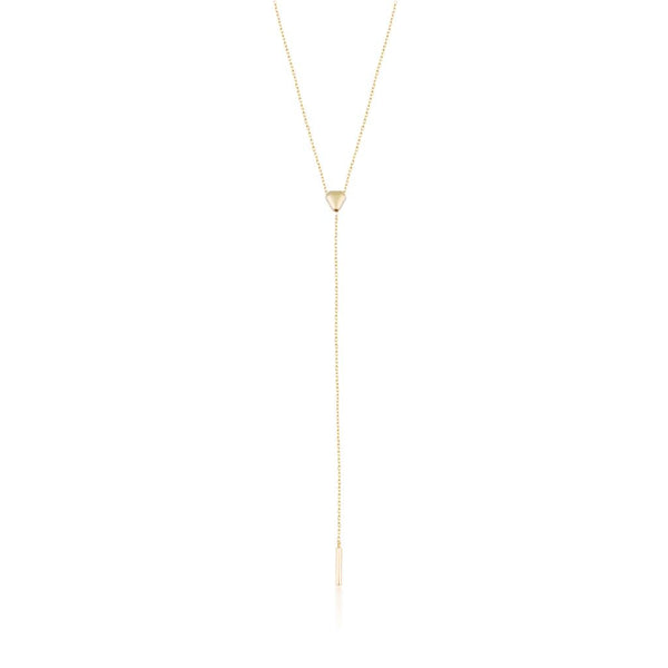 Tie 14 K Yellow Gold Necklace