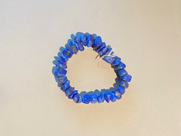 Lapis Rough Beaded Bracelet