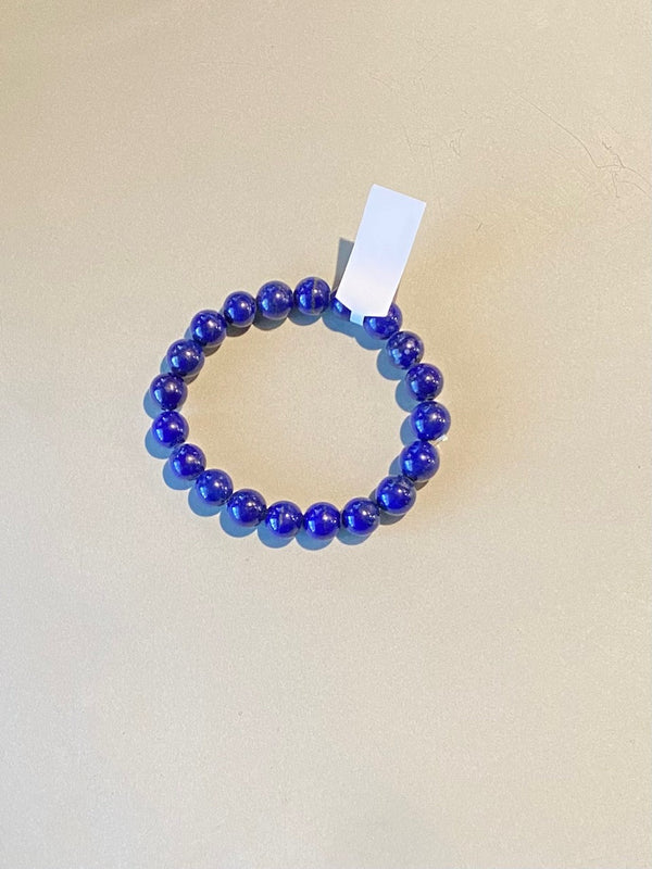 Lapis Round Bead Bracelet